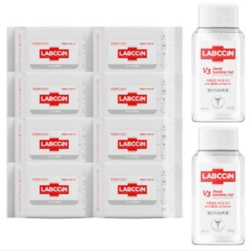셀러허브 1 랩신 손소독티슈 20매8개+60ml2개 x2SET_code5142