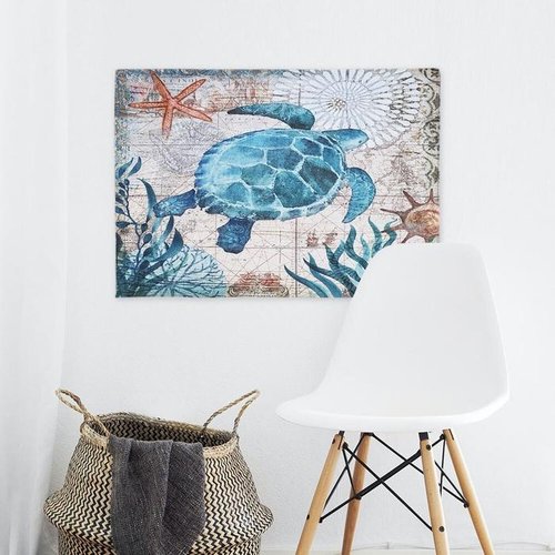 셀러허브 1 [T505996_48]대형 패브릭 포스터 바다거북 S 생활건강