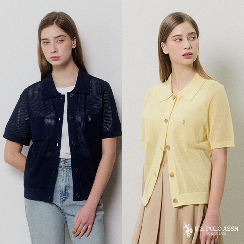 USPA 26SS 신상 썸머 반팔 가디건 2종 [여성]