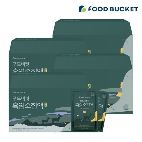 [푸드버킷]자연방목 흑염소진액 흑염소즙 30포, 4박스 - 에누리 가격비교