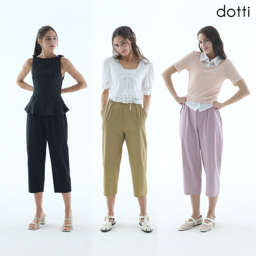 도티 26SS 여성 썸머 나일론 스판 7부 팬츠