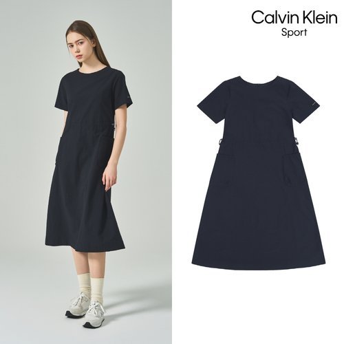 Calvin Klein [신상]26SS 여성 시어서커 원피스 2