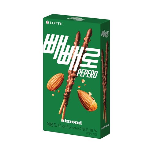 [롯데제과(주)]롯데웰푸드 아몬드 빼빼로 32gX40개