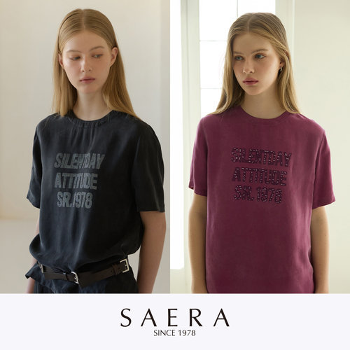 세라 SAERA 글리터 티블라우스