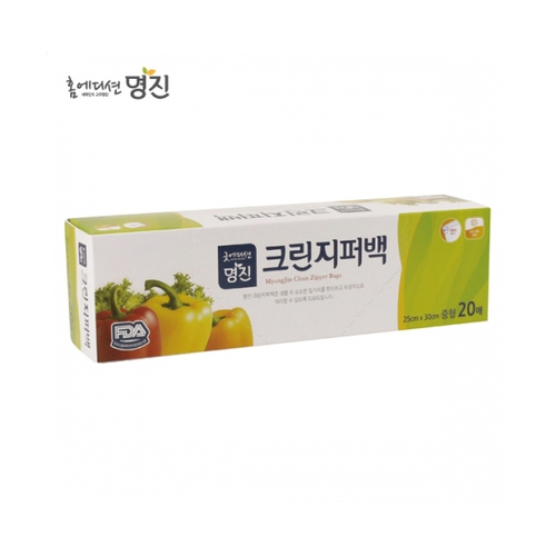 홈에디션명진 굿에디션 크린지퍼백 중 25x30cm 20매 [1개] - 에누리 가격비교
