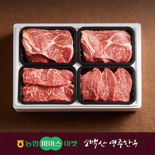 영주농협 파머스마켓 영주한우 정성드림 구이세트 2호 2.4kg [1개] - 에누리 가격비교