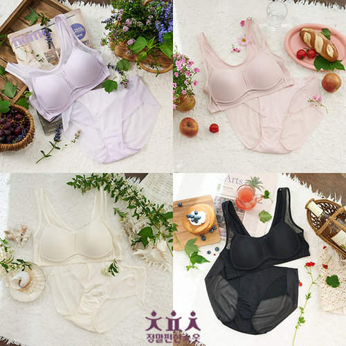 정말편한속옷 (26SS)정말편한속옷 인견 브라팬티 4세트 패키지 2