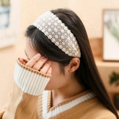 패션플러스 MNO 엔젤 슈슈 오리엔탈 레이스 헤어밴드 프릴 머리띠 데일리 디자인 액세서리