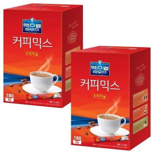 동서식품 맥스웰하우스 커피믹스 오리지날 스틱 180개입 [2개] - 에누리 가격비교