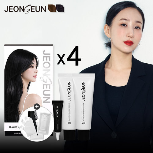 정은 [기본패키지]블랙 캐비어 광채 컬러 다이아몬드 염색제 4개