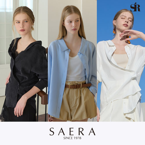 세라 SAERA 드레이프 셔츠블라우스