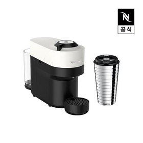 버츄오 팝 GCV2 에스프레소 캡슐커피머신 코코넛 화이트 + 트래블 머그 터치