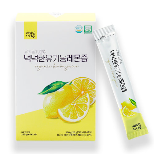 넉넉한사람들 넉넉한 유기농 레몬즙 14포 x 12박스, 총 168포