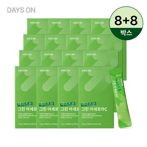 데이즈온 [방송에서만]그린 아세로라 C 8+8박스(1.5g*14포*16박스)
