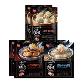 동원 딤섬 광동새우완탕 2봉 + 사천우육완탕 2봉 + 새우하가우 2봉/부추창펀/샤오롱바오/부채교