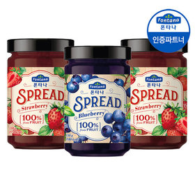 폰타나 스프레드 스트로베리 330g 2병+블루베리 330g 1병