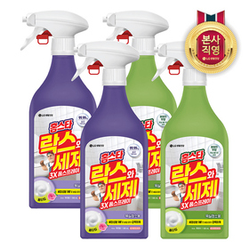 [비밀]홈스타 락스와세제 3X 폼스프레이 500ml x 4개 (2종 택1)