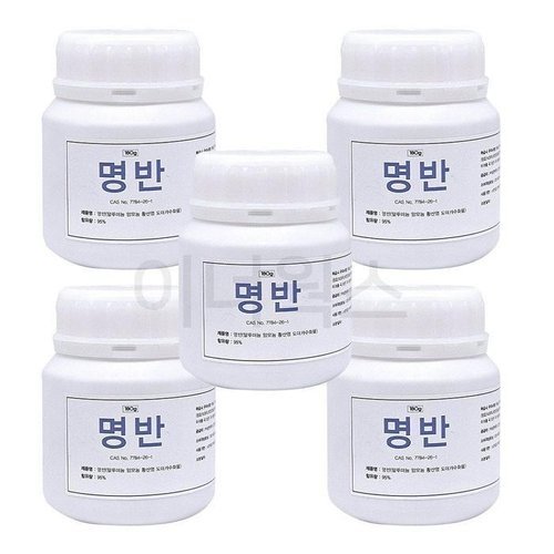 셀러허브 생활리빙 [룽스_6902]삼현제약 명반(백반) 백반가루 180g x 5개 (52507654)