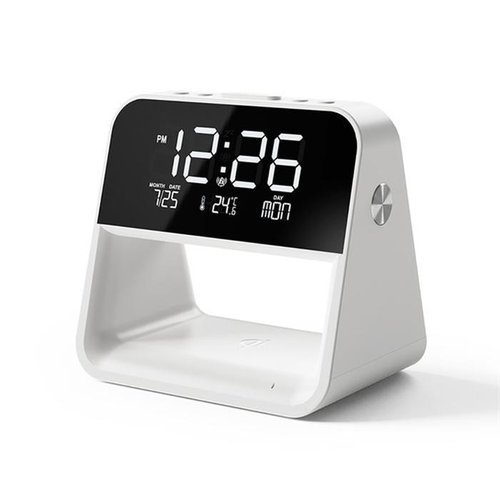 셀러허브 식품 무아스 네스트 Qi 무선충전 무드등 알람 시계 (42853413)