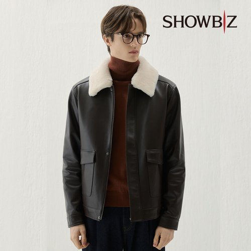쇼비즈 [런칭가 399,000] 25FW 남성 램스킨 윈터 가죽 패딩재킷 2
