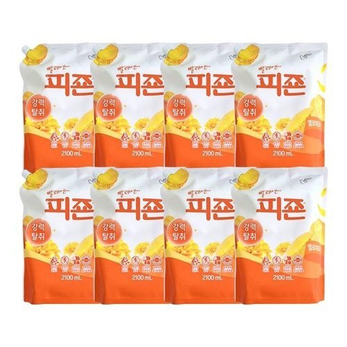 셀러허브 패션 [JHQSY7I3_51CP]옐로우미모사 리필용 2100ml 8입 -1박스
