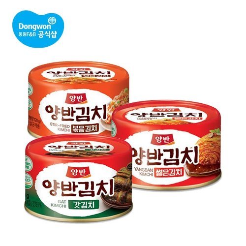 동원에프앤비 캔 김치/볶음김치/갓김치 160g 6캔_P348955113