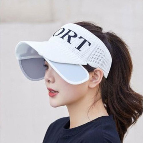 셀러허브 패션 [JHL70435_51IE]여성용 여름 스포츠 썬캡(화이트)
