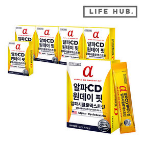라이프허브 알파CD 원데이 핏 알파시클로덱스트린 6박스(3g x 84포)