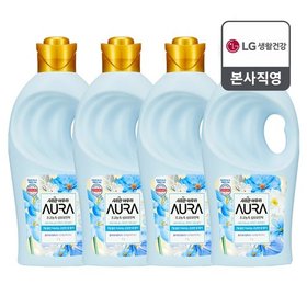 샤프란 아우라 섬유유연제 용기 1L 홀리데이 x 4개