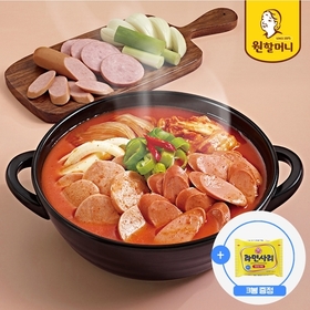 [원할머니] 쫄깃한 햄 듬뿍 부대찌개 500g 6팩 + 라면사리 110g 3봉