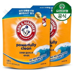 암앤해머 클린버스트 세탁세제 1.8L 리필 2개
