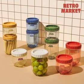 레트로마켓 스택업 용기 2P세트 (500ml+700ml)