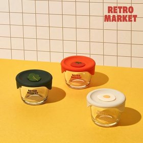 레트로마켓 스팀톡 유리용기 230ml 3P세트