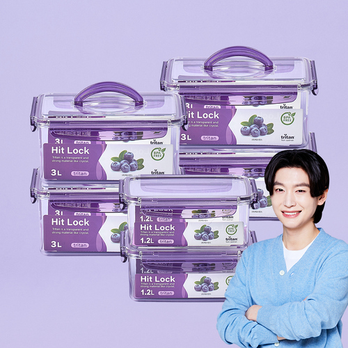 에코센스 히트락 (대용량 특별 구성)에코센스 히트락 올트라이탄 밀폐용기 6종