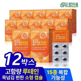 드림이음 눈건강 프리미엄 루테인 골드 베타카로틴 12개월분