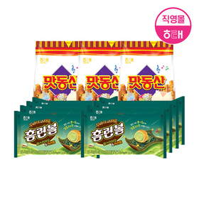 해태 홈런볼 4번들 2개 (41g X 8개) + 맛동산 3개 (155g X 3개)