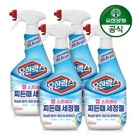 유한락스 젤 스프레이 찌든때 세정젤 600ml+600ml x 2개
