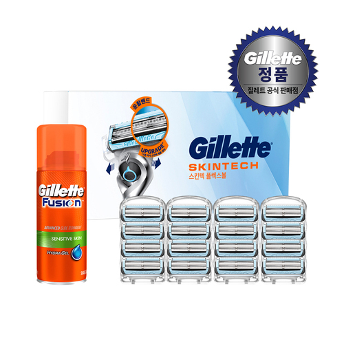 질레트 스킨텍 면도날 16입 + 미니젤 증정