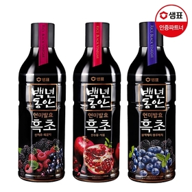 샘표 백년동안 흑초 900ml 3종 2+1병 골라담기 /석류/복분자/블루베리
