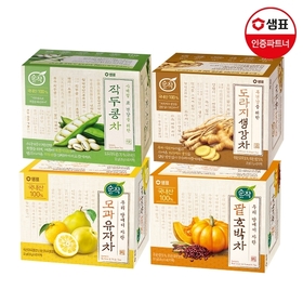 순작 티백 40T 4종 1+1개 골라담기 /유자차/호박차/작두콩차/도라지생강차