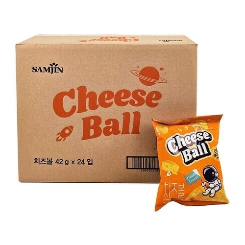 패션플러스 [대용량과자] [옛날과자몰]삼진씨앤에프 치즈볼쿠키 42g 24입 (44881715)