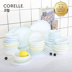 코렐 미니멀체크 원형 10인 36P 홈세트