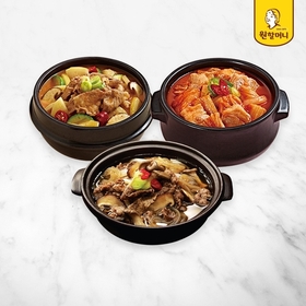 [원할머니] 뚝배기불고기 4팩+김치찌개 1팩+된장찌개 1팩