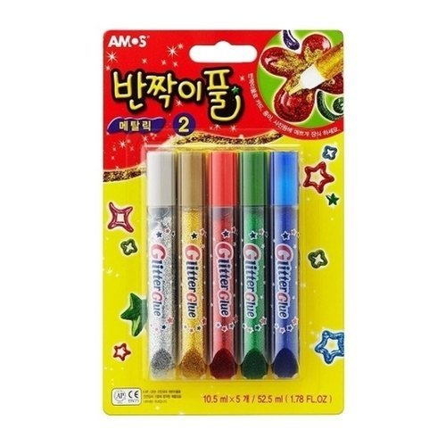 브이와이 VCML273Q]아모스 메탈릭 반짝이풀2 10.5mlX5색 10개입21915217643542