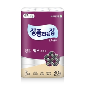 [비밀특가] 맥스 소프트 화장지 30m x 30롤 x 1팩