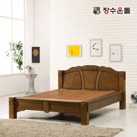 장수온돌 수정 홍맥반석 돌침대 온열 건강침대 퀸침대