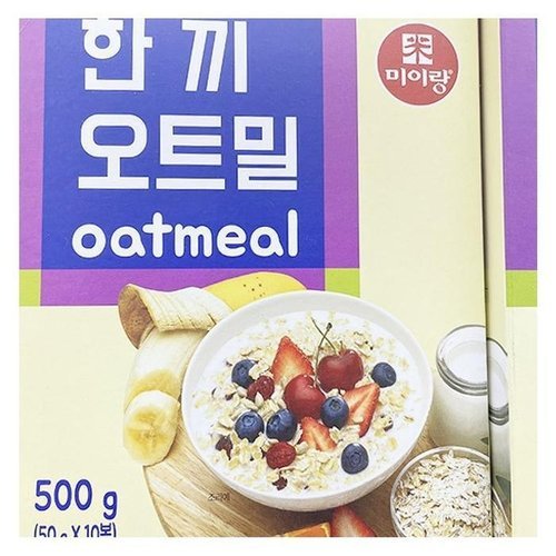 셀러허브 식품 한끼오트밀 500g x 2개 + 맨어스트 소독제 증정 b75239