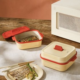 바로한끼 라이트 그릴 1.5L (전자레인지 세라믹코팅 멀티그릴)