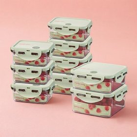 [10P] 비스프리 퓨어 밀폐용기 10개세트 (600ml/350ml/180ml)