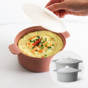 국내생산 실리콘 멀티쿠커/찜기 2종세트 (대-1,300ml + 중-700ml)
